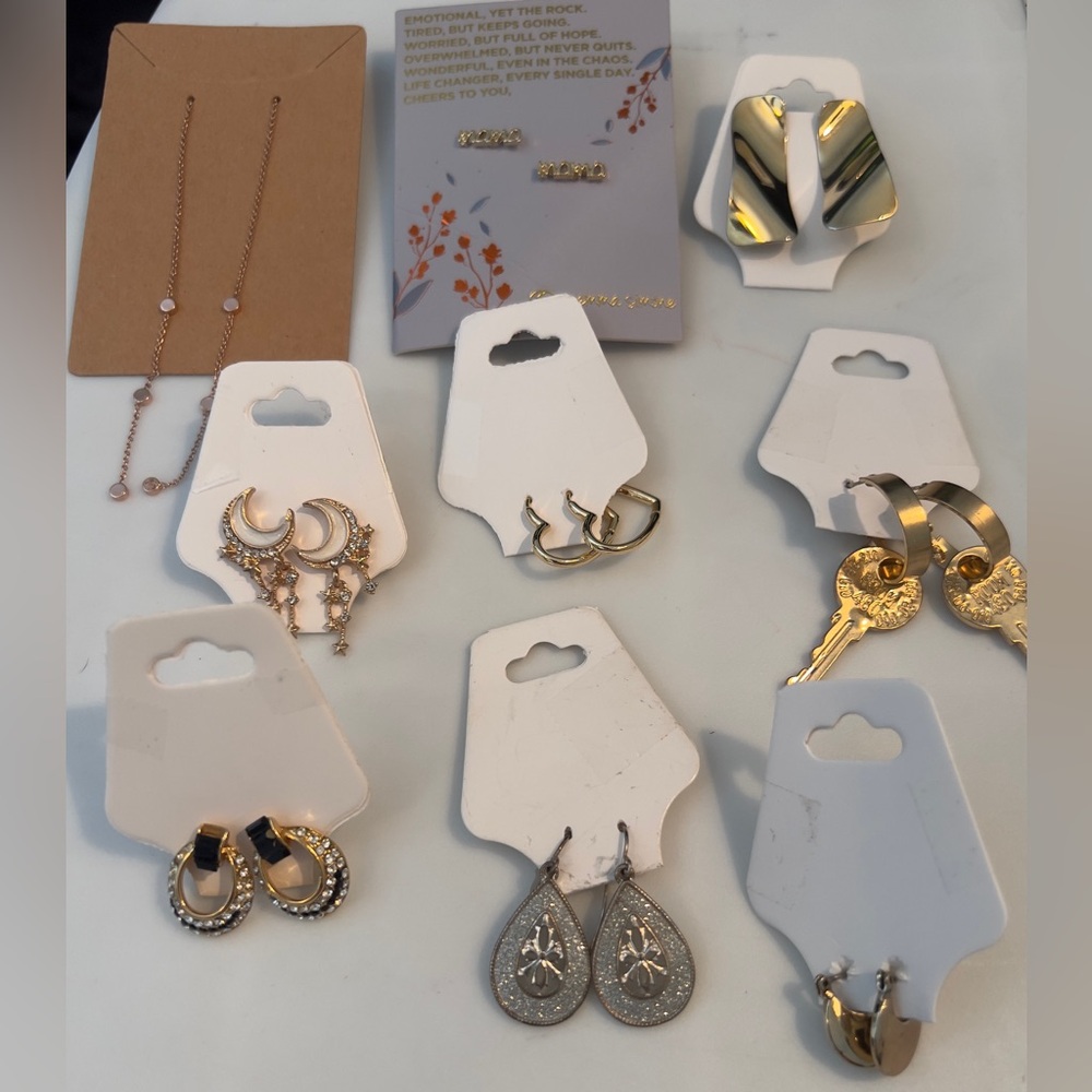 Gold-Tone Womens Earrings - Sparkling and Polished Styles